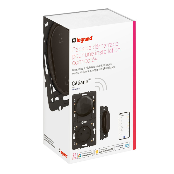 Pack de démarrage Céliane with Netatmo pour installation connectée - Noir