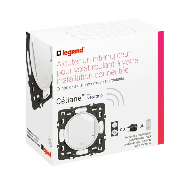 Interrupteur Céliane With Netatmo Pour Ouvrants - Blanc