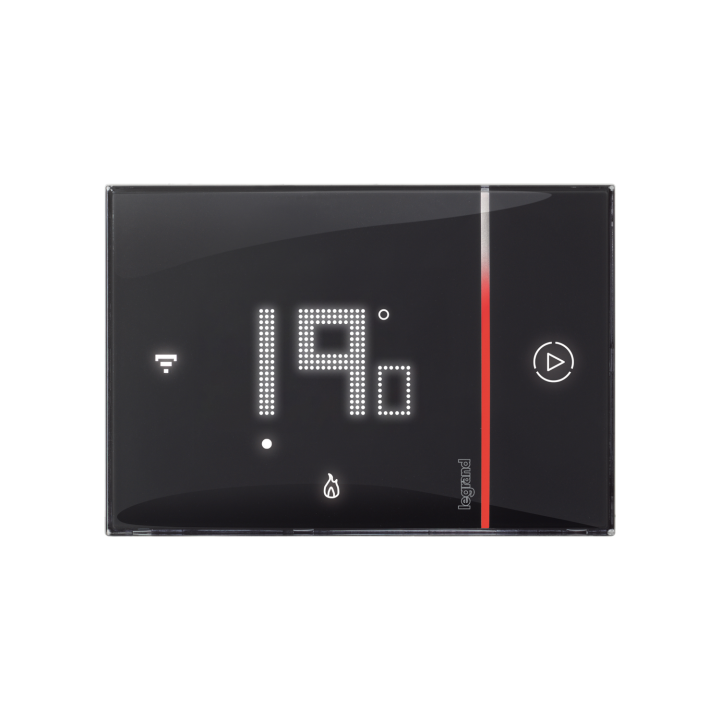 Thermostat Smarther With Netatmo Connecté À Encastrer - Noir