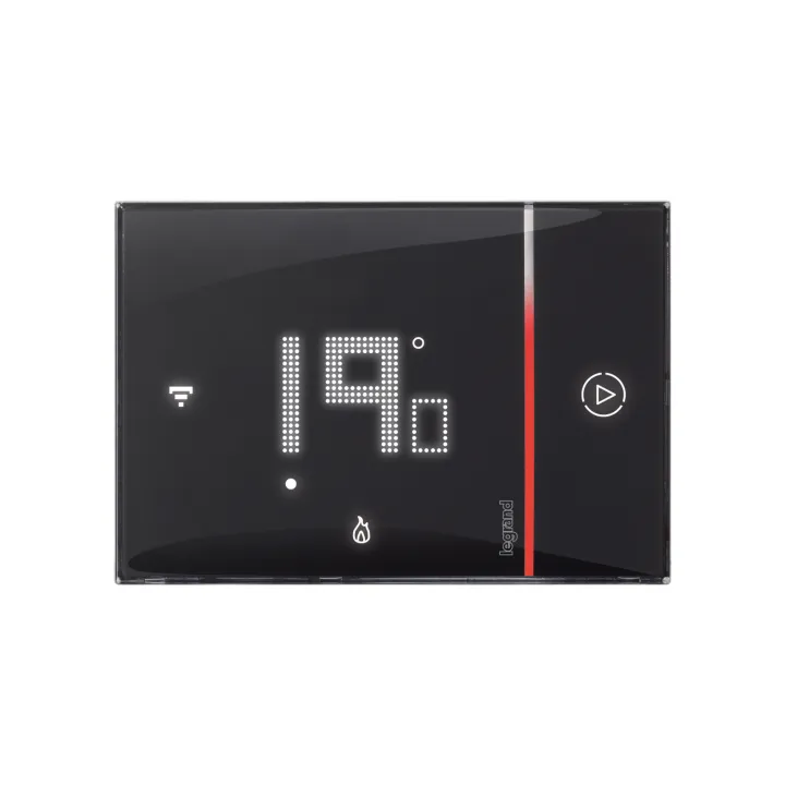 Thermostat Smarther With Netatmo Connecté À Encastrer - Noir