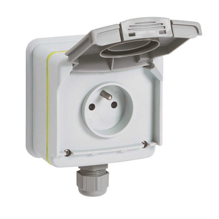 Prise Saillie Green'Up Access Véhicule Électrique Modes 1/2 Ip66 Ik08 16A 230V