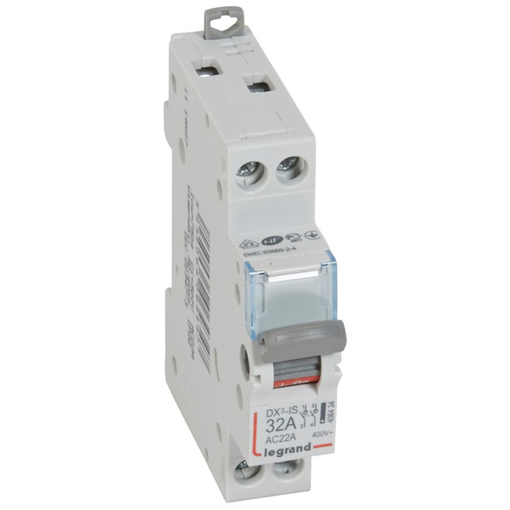 Interrupteur-Sectionneur Dx³-Is 2P 400V~ - 32A - 1 Module