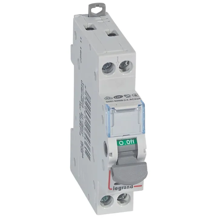 Interrupteur-Sectionneur Dx³-Is À Voyant 2P 400V~ - 20A - 1 Module