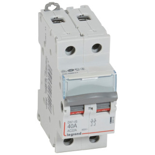 Interrupteur-sectionneur DX³-IS 2P 400V~ - 40A - 2 modules