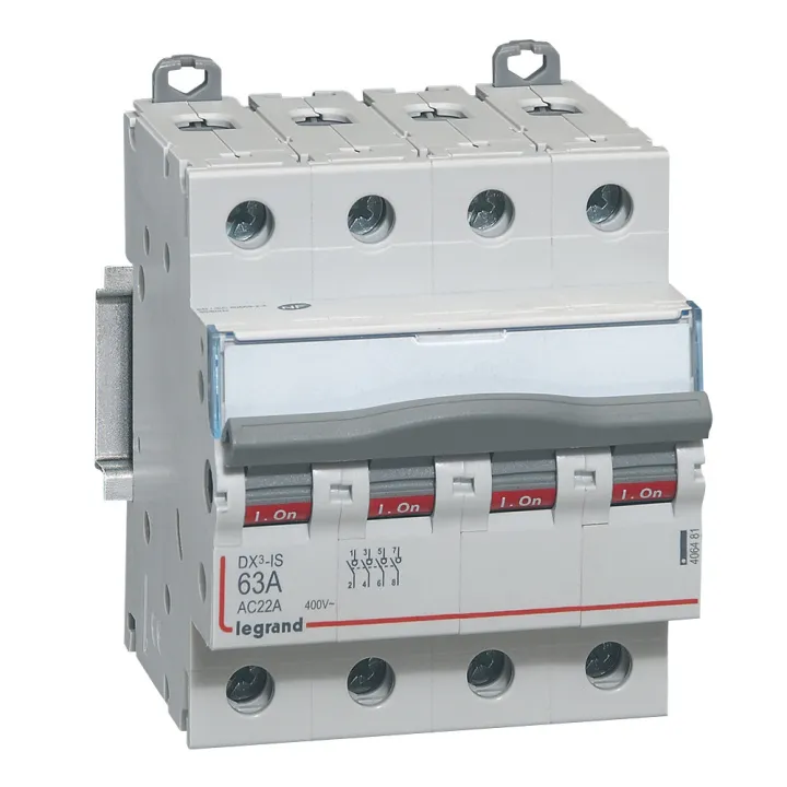 Interrupteur-Sectionneur Dx³-Is 4P 400V~ - 63A - 4 Modules