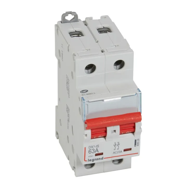 Interrupteur-Sectionneur Dx³-Is À Déclenchement 2P 400V~ - 63A - 2 Modules