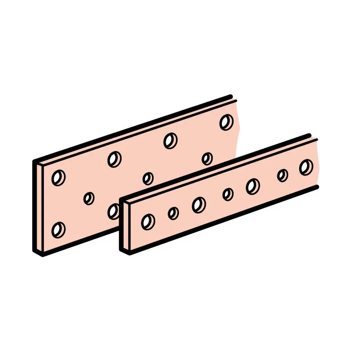 Barre Cuivre Plate Rigide - 18X4Mm - 245/200A Admissibles - L. 990Mm