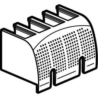 Cache-Bornes Plombables Raccordement Prises Avant Dpx³160 Magnétothermique 4P