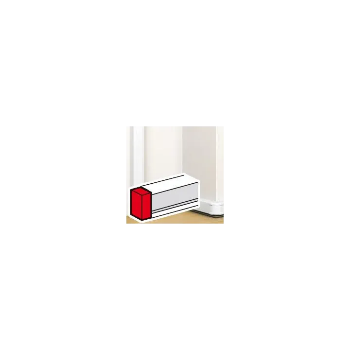 Embout Pour Goulotte À Clippage Direct Mosaic 50X105Mm - Blanc