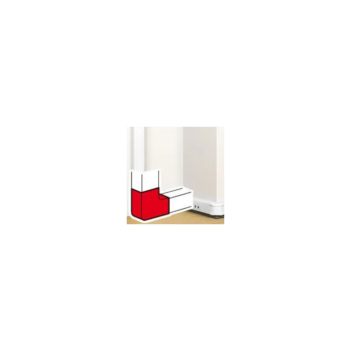 Angle Plat 90° Pour Goulotte À Clippage Direct Mosaic 50X105Mm - Blanc