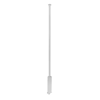 Colonne Clippage Direct 4 Compart H. 3,35M Couvercle Pvc Et Corps En Alu - Blanc