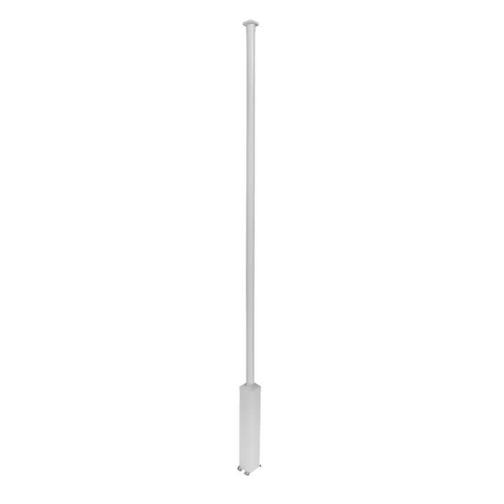 Colonne Clippage Direct 4 Compart H. 3,35M Couvercle Pvc Et Corps En Alu - Blanc