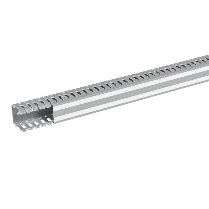 Goulotte Lina 25 40X40Mm Pvc Gris Ral7030 - Longueur 2M
