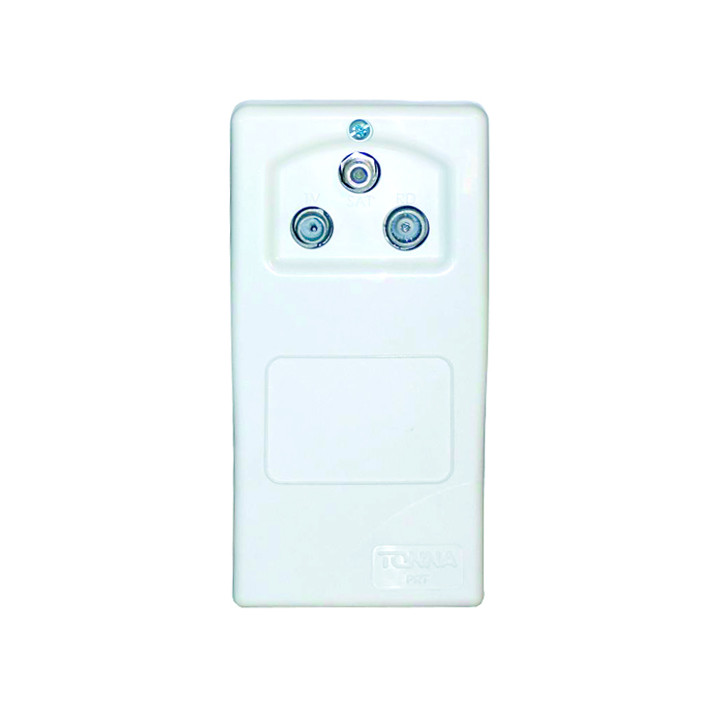 Prise Tv/Fm/Sat + Répartiteur 2 Voies Symétriques Ulb À Connection 'F' À Visser