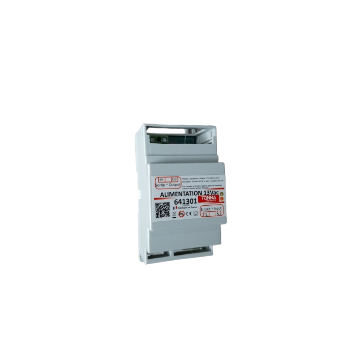Alimentation 12 V~ / 1,5 A Pour Interphonie - 3 Modules Rail Din - Nac & Rtc