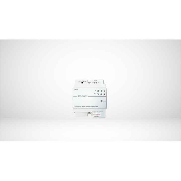 Alimentation Rail Din N°142144-Réglable De 12/14V 4 A-Format 4U-Bornier À Visser