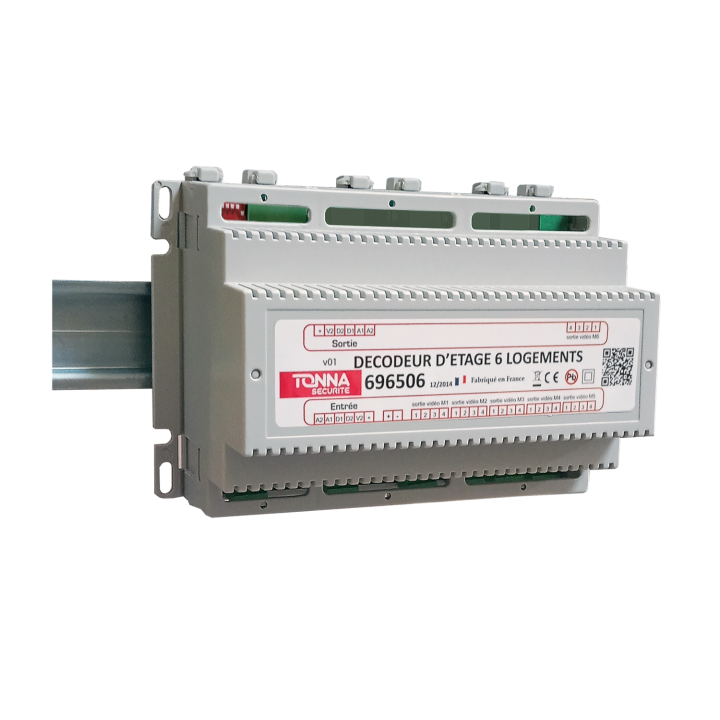 Décodeur D'Étage Audio / Vidéo De 6 Sorties - Tech N - Pour Poste Audio/Moniteur