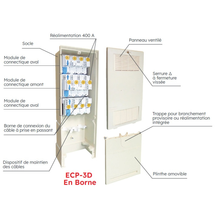 Borne De Coupure Et Protection 3 Directions Ecp-3D - 6902033