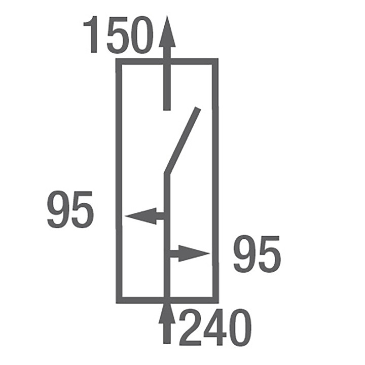 Spcm 200A Avec 2 Dérivations Latérales 6-95 - 6902652