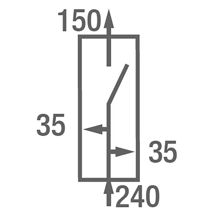 Coupe-Circuit Intérieur Spcm 200A Avec 2 Dérivations Latérales 6-35 - 6902651