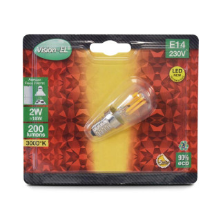 LED FRIGO E14 2W FIL COB 3000K CLR BOITE