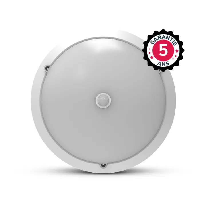Rondo Hublot Diam 300Mm 20W 2500Lm 3000K + Detect Ir Blanc 5Ans