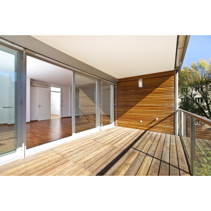 Applique Bang Rectangle Acces Opale Blanc Module Led 1200 4000K Avec Détecteur