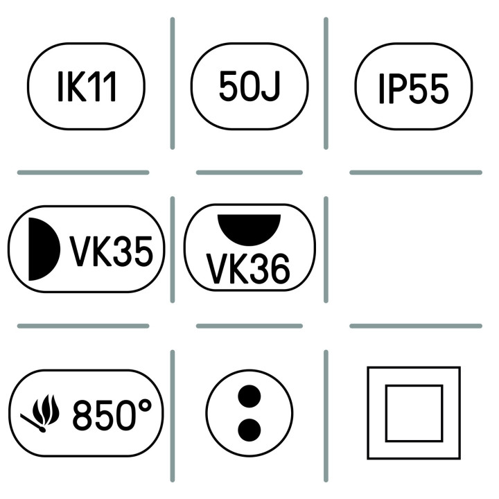 Applique Bang Rectangle Acces Opale Blanc Module Led 1200 4000K Avec Détecteur