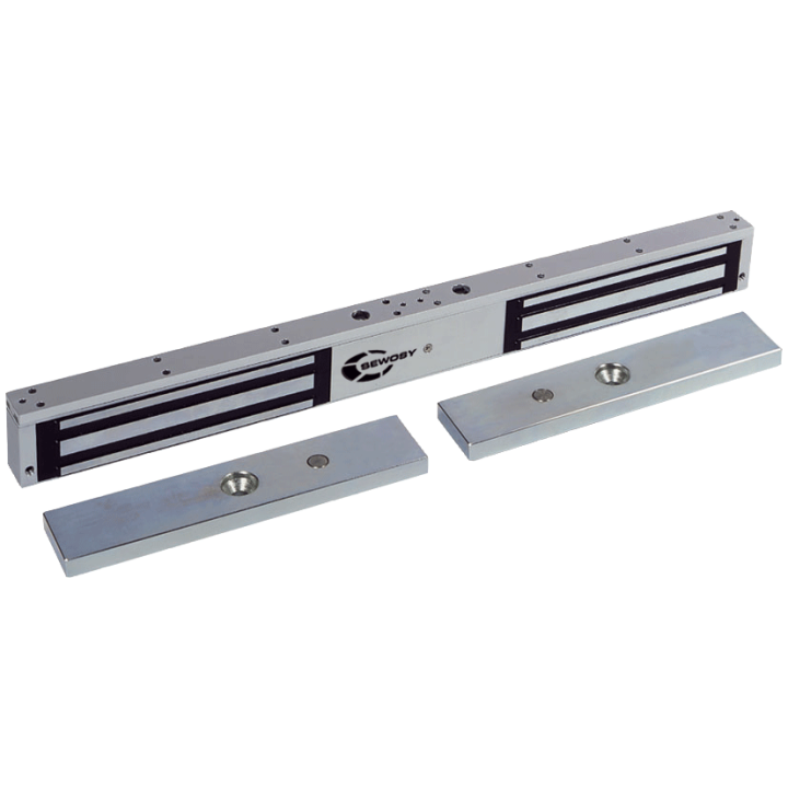 Ventouse Électromagnétique Applique Double 2 X 300 Dan 12-24V Dc + Ctc