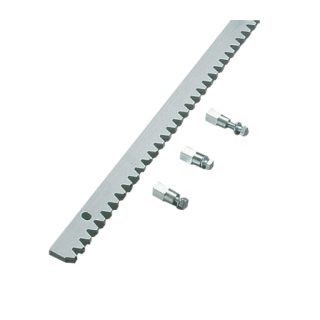 Crémaillère acier avec entretoise CVZ longueur 1m module 4