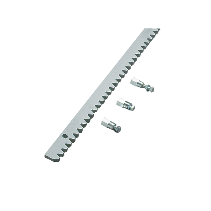 Crémaillère acier avec entretoise CVZ longueur 1m module 4