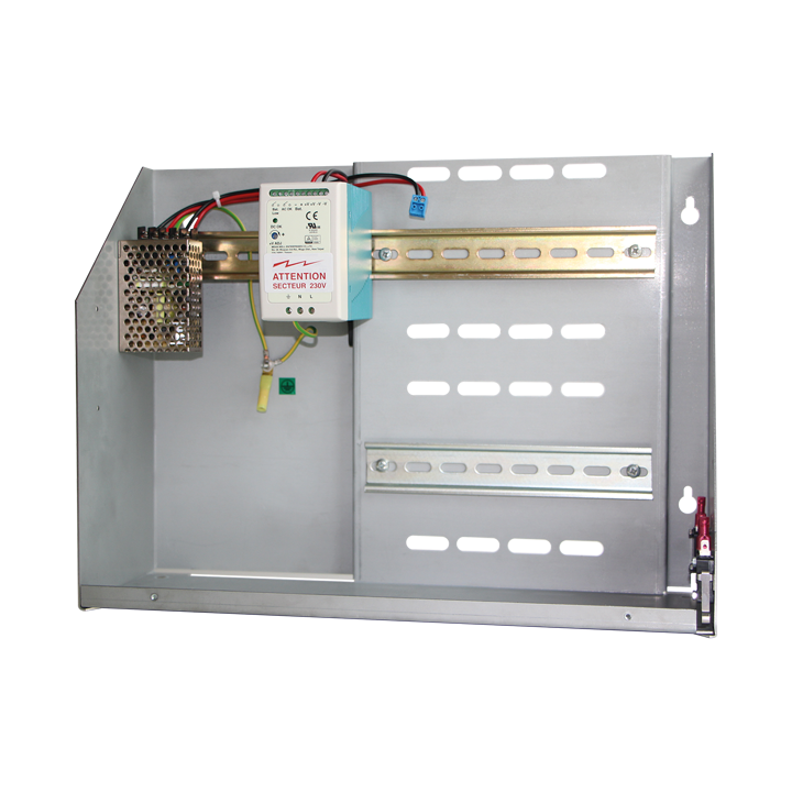 Coffret Alimentation 12V Pour: 1 Centrale,1 Module Supplémentaire, Batterie (En Option)