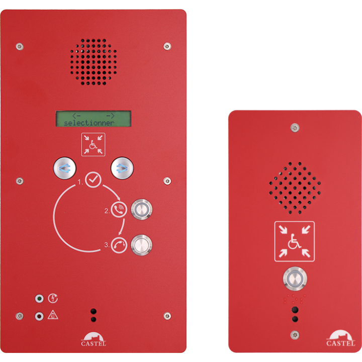 1 Poste Refuge + 1 Centrale Refuge, Alimentation Secourue, Pré-Configuré Avec Kit Prog