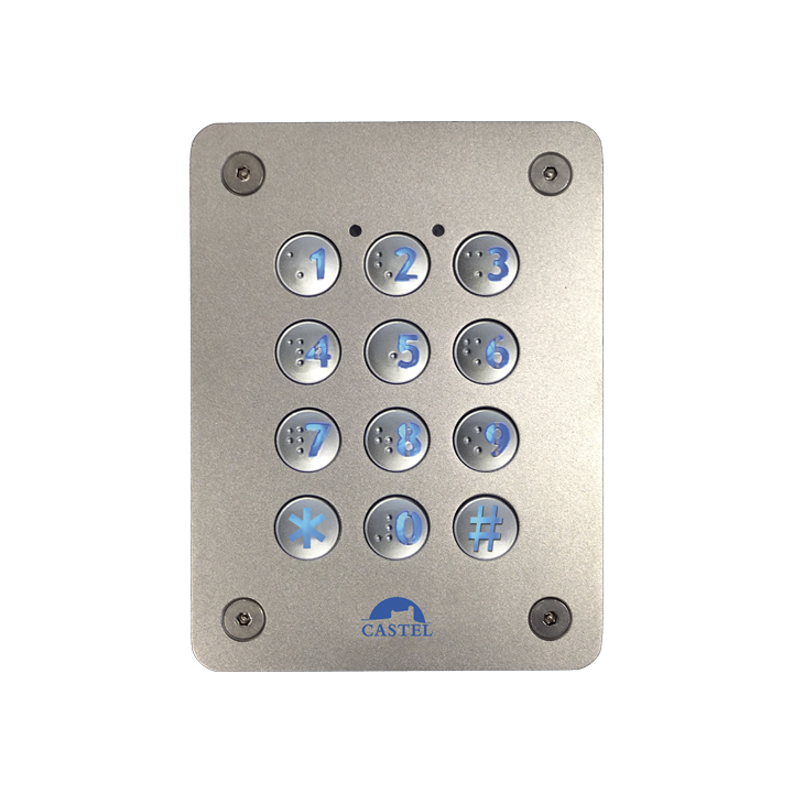 Clavier À Code Wiegand Encastré En Inox Avec Clavier Braille