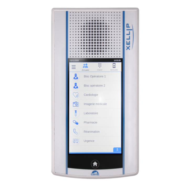 Poste Tactile Avec Afficheur Lcd Couleur, Audio - Désinfectable - Alimentation Poe