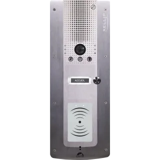 Portier Audio Video Ip/Sip 1 Bp D'Appel Phmr Avec Lecteur 13,56 Mhz Sécurisé