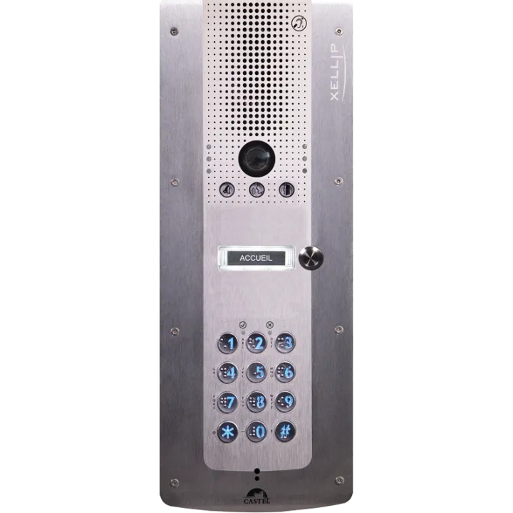 Portier Vidéo Ip/Sip 1 Bp Clavier Braille Conforme Loi Handicap Poe