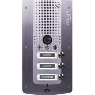 Portier Audio Video Full Ip/Sip 3 Boutons D'Appel Conforme Loi Handicap Poe