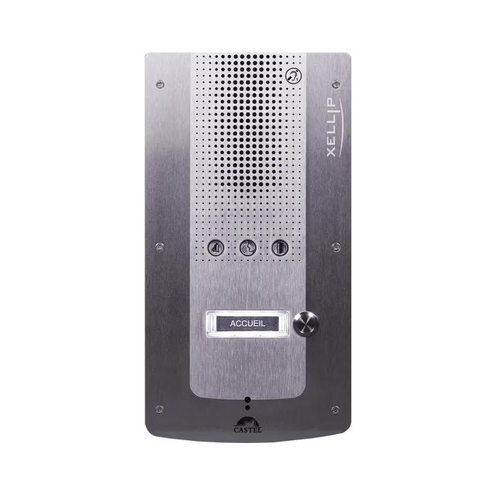 Portier Audio Full Ip/Sip 1 Bouton D'Appel Conforme Loi Handicap Poe