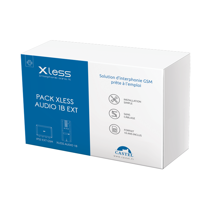 Pack Xless Audio 1B Ext Avec Pack Sim Ips2 Ext Et Abonnement Pré-Payée 10 Ans