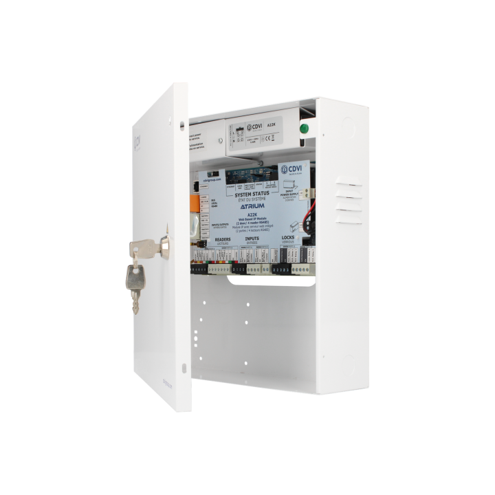 Contrôleur Krypto En Coffret • 2 Portes 4 Lecteurs Bus/Wiegand • Logiciel Inclus