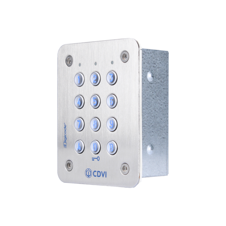 Clavier Codé Digicode® Inox Encastré -Lumineux 3 Relais L