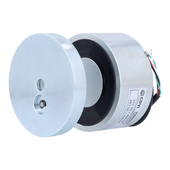 Ventouse Magnétique Ronde 250Kg 12/24V Avec Signal