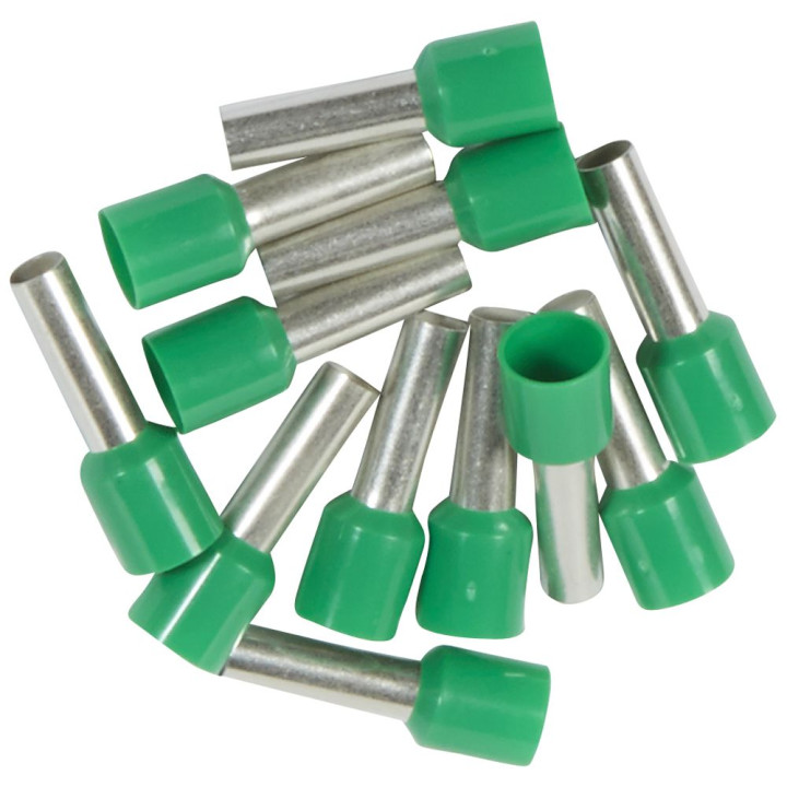 Embouts De Câblage À Collerette Isolante Starfix -Conducteurs Section 6Mm² -Vert