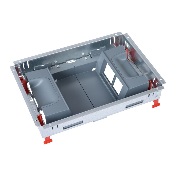Kit Support Pour Boîte De Sol Standard Pour Prises Verticale 2 Rangées 4 Modules