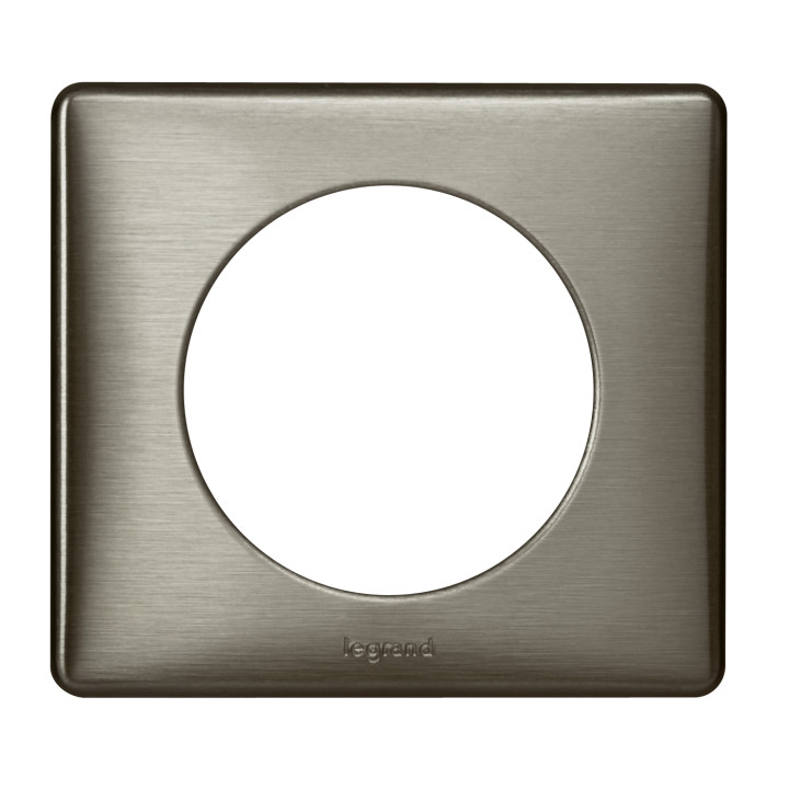 Plaque Céliane Métal 1 Poste - Finition Tungstène