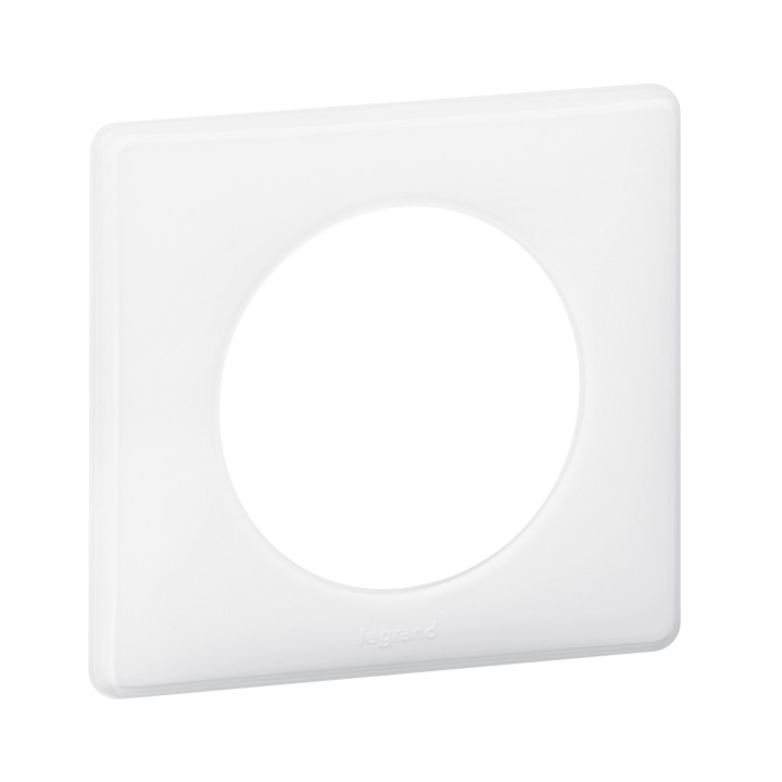 Plaque Céliane Laqué 1 Poste - Finition Blanc