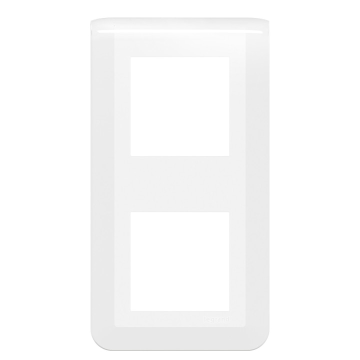 Plaque de finition verticale Mosaic pour 2x2 modules blanc