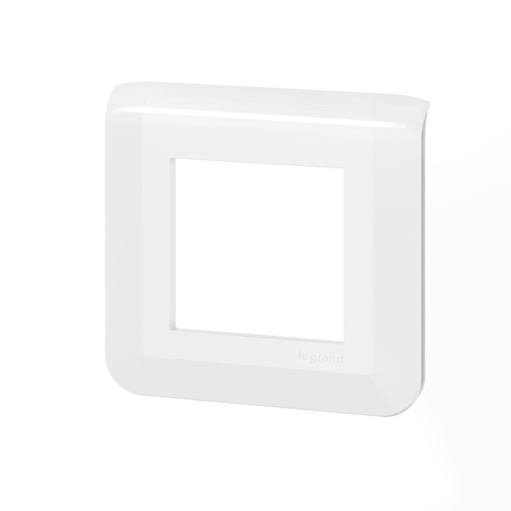 Plaque De Finition Mosaic Pour 2 Modules Blanc