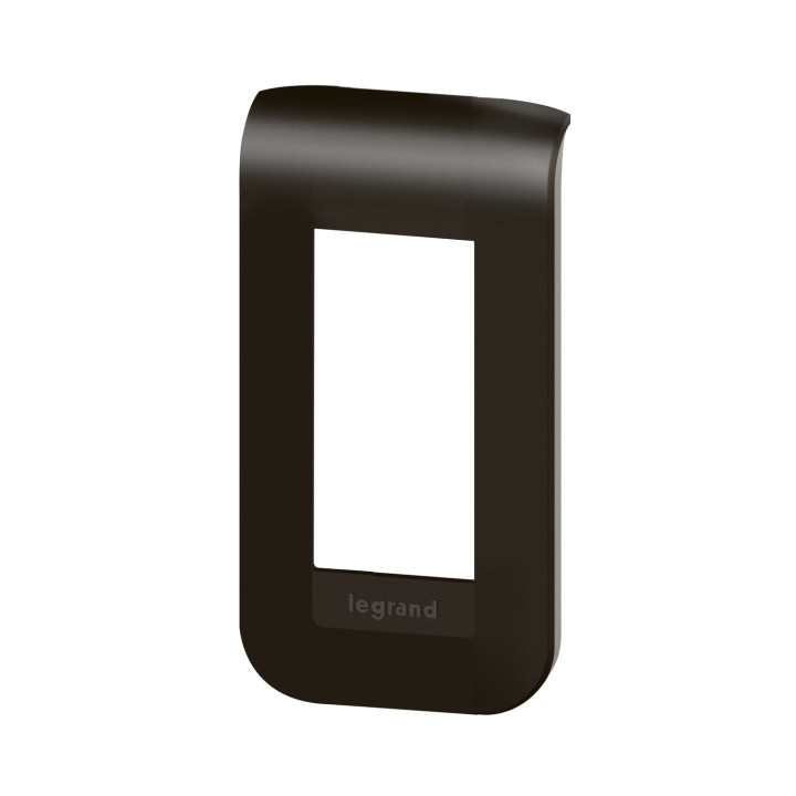 Plaque de finition Mosaic 1 module finition noire